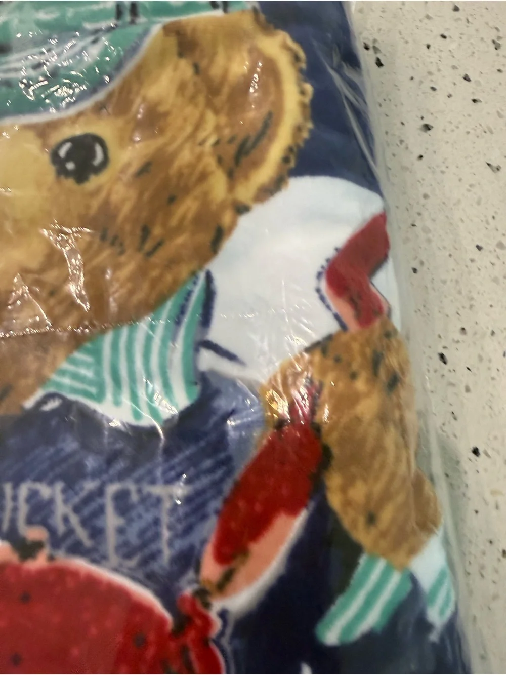 New mens Ralph Lauren Polo Navy Blue Bear & Crab Beach towel